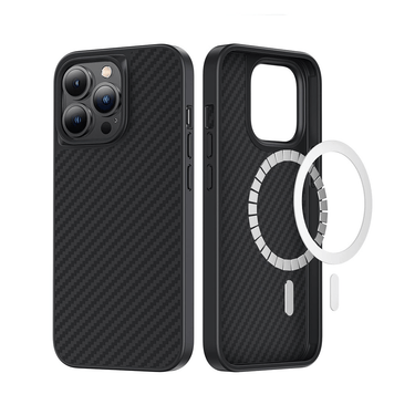 iPhone 16 Pro Max Compatible Case Cover With Armor Xtreme Soft TPU+1500D Kevlar And Compatible with MagSafe Technology